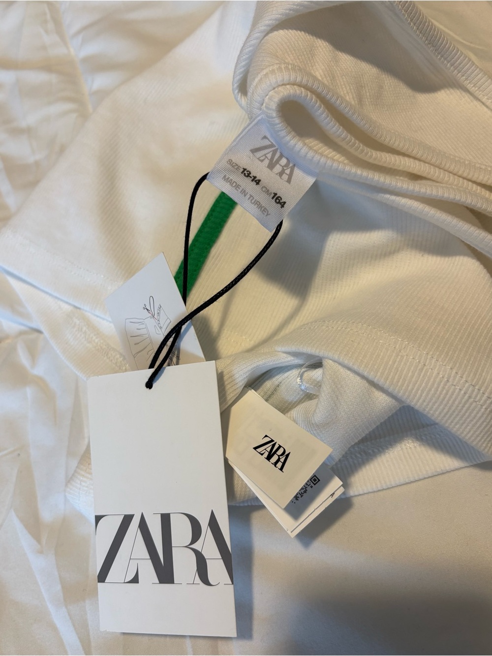 ZARA Asymmetrical One-Shoulder Crop Top Girls & Teenagers, Size 13-14 Years - Picture 17 of 17